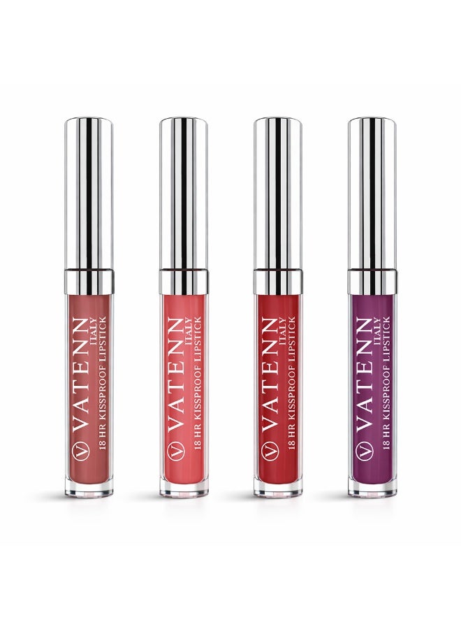 VATENN ITALY 18 Hr Kissproof Lipstick 36 Matte liquid lipstick, Lead-Free ,No Dry Feel, Weightless Feel, Vinyl Ink Kissproof /Lip Lingerie Transfer-Proof, All Day Wear. - Image 5